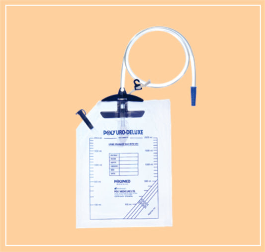 URINE BAG WITH HANGER (DELUXE) PCS by Polymed