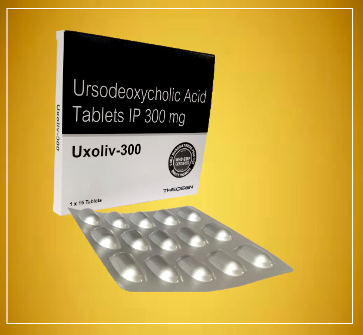 UXOLIV-300 TAB BLISTER 15'S ( Ursodeoxycholic Acid (300Mg) ) By Theon