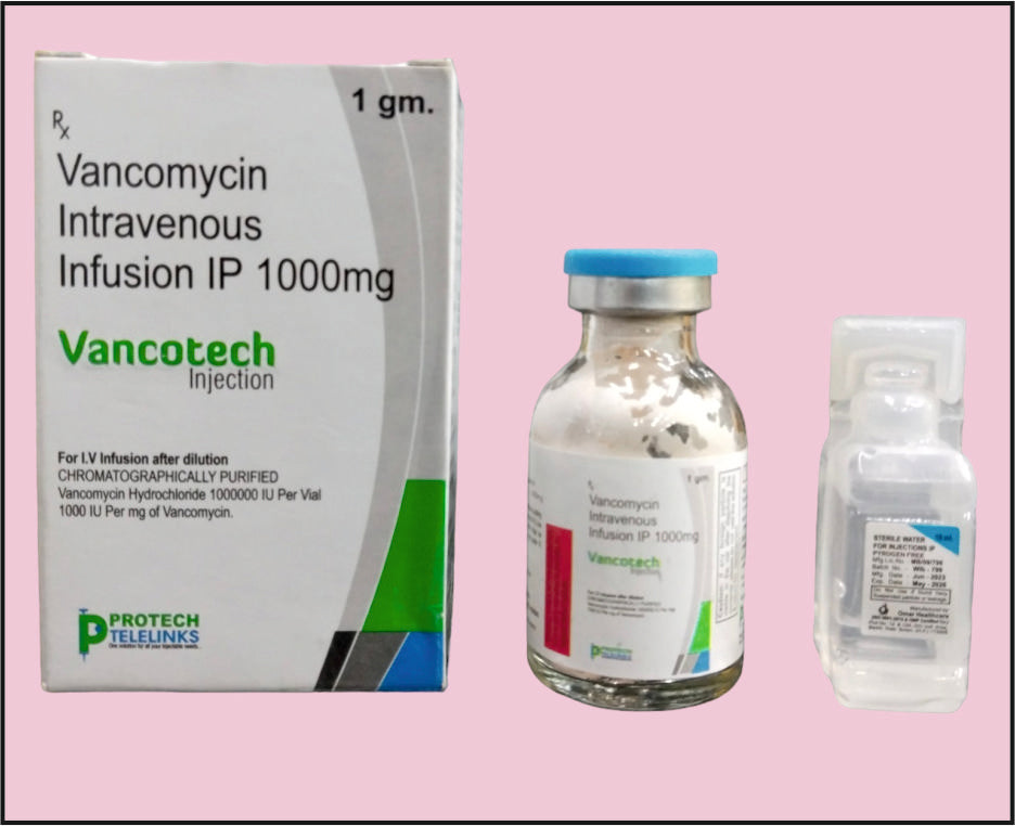 VANCOTECH-1000 VIAL ( Vancomycin (1000Mg) ) by Protech