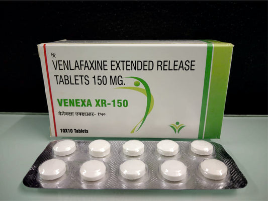 Venlafaxine Hcl 150 (Er) {Rate of 10 Tab} by Dellwich