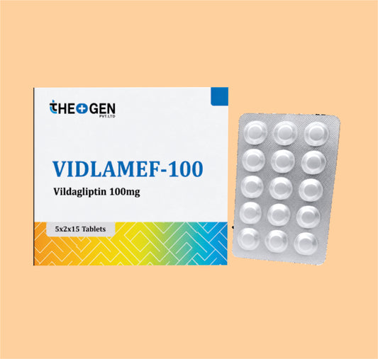 VIDLAMEF-100 (5X2X15) Vildagliptin 100mg  by Theon