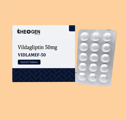 VIDLAMEF-50 (5X2X15) Vildagliptin 50mg  by Theon