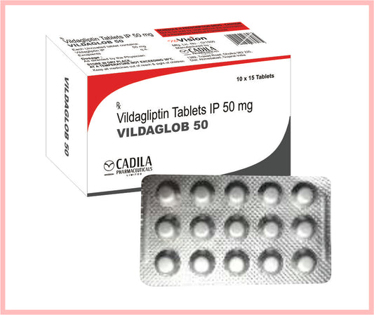 VILDAGLOB 50 TAB 10X15 T 15 T ( Vildagliptin 50mg Tablet ) by Cadila