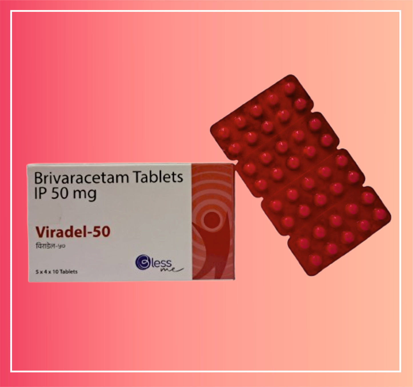 Brivaracetam 50  {Rate of 10 Tab} by Dellwich