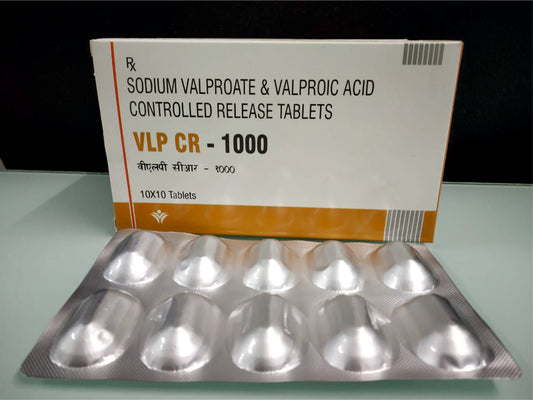 Sodium Valproate 667, Valproic Acid 291 (Cr) {Rate of 10 Tab} by Dellwich
