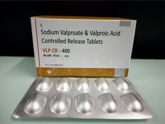 Sodium Valproate 266.6, Valproic Acid 116 (Cr) {Rate of 10 Tab} by Dellwich