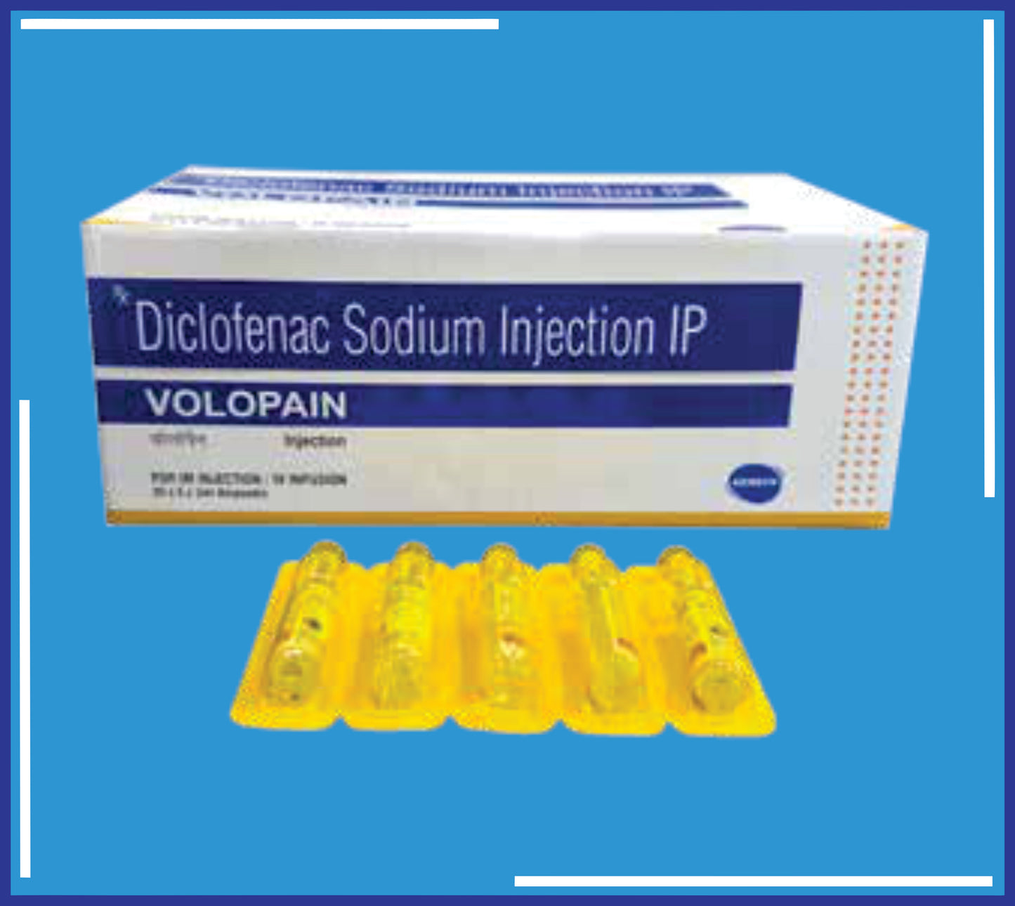 Volopain Inj ( Diclofenac Sod. Inj.25Mg/Ml ) pack 20x5x3ml by Kemsyn
