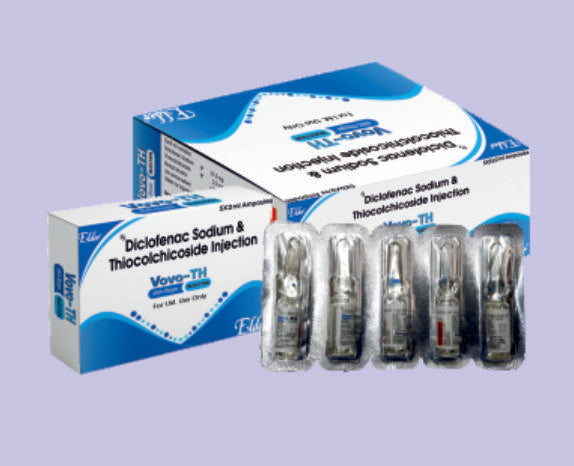 VOVO TH INJ (37.5/2MG) 2ML ( Diclofenac Sodium 37.5mg, Thiocolchide 2 mg ) by Elder