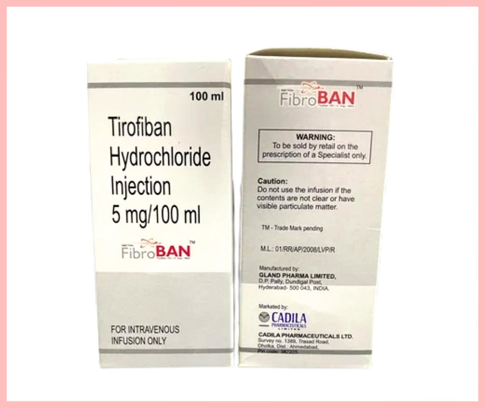 FIBROBAN INJ. (Tirofiban 5 mg + Sodium Chloride 0.9% w/v ) by Cadila1
