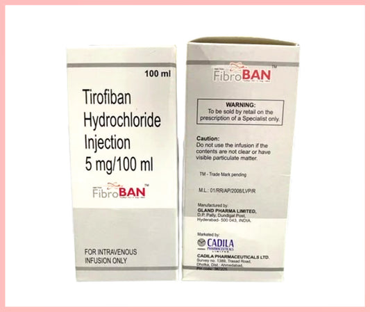 FIBROBAN INJ. (Tirofiban 5 mg + Sodium Chloride 0.9% w/v ) by Cadila1