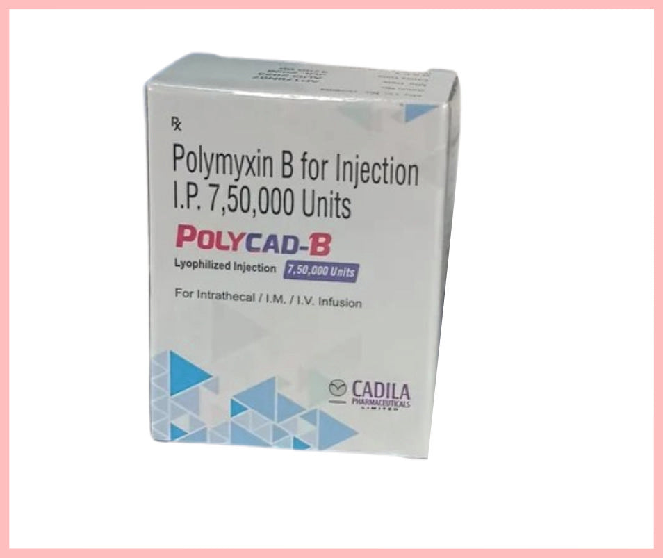 POLYCAD-B 750000 IU INJ (Polymyxin B 750000 units ) by Cadila1