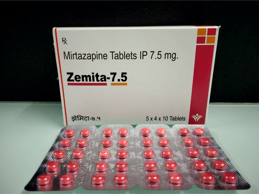 Mirtazapine 7.5 {Rate of 10 Tab} by Dellwich