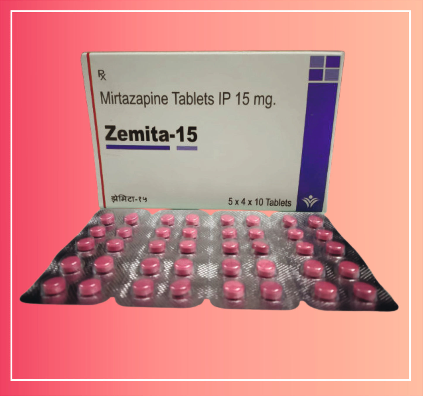 Mirtazapine 15  {Rate of 10 Tab} by Dellwich
