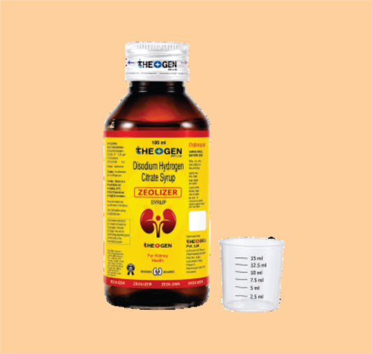 ZEOLIZER SUSP (100 ML) Each 5ml Contains: Disodium Hydrogen Citrate  B.P. 1.25gm  by Theon