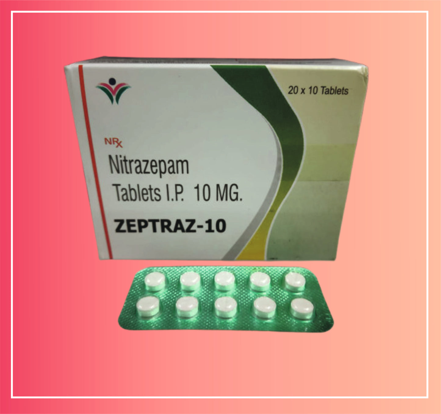 Nitrazepam 10  {Rate of 10 Tab} by Dellwich