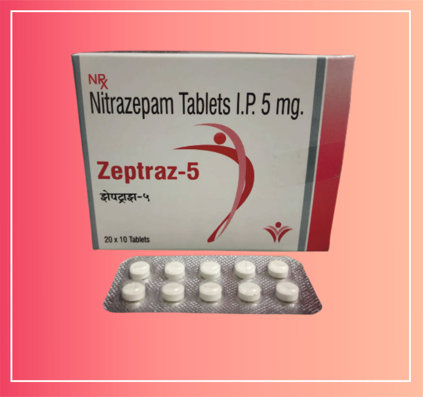 Nitrazepam 5  {Rate of 10 Tab} by Dellwich