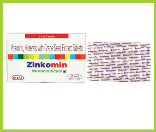 ZINKOMIN 15 TAB ( Zinc & Multivitamin Tab ) by Intas