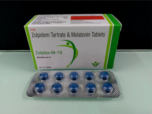Zolpidem Tartrate 10, Melatonin 3  {Rate of 10 Tab} by Dellwich