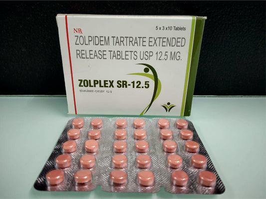 Zolpidem Tartrate 12.5 (Er) {Rate of 10 Tab} by Dellwich
