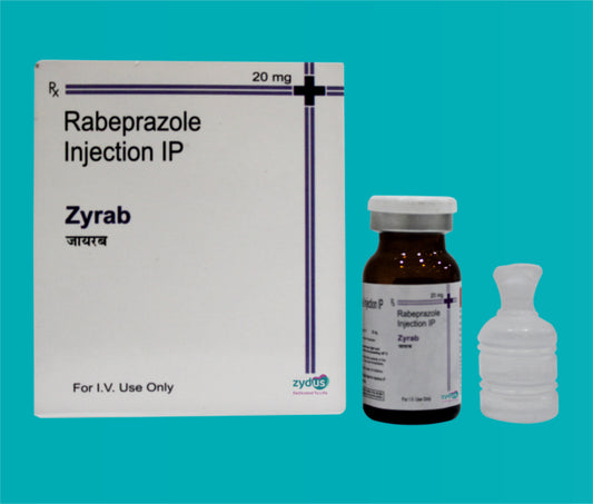 ZYRAB INJECTION 20MGVIAL ( Sterile Rabeprazole Sodium IP 20 mg ) by Zydus