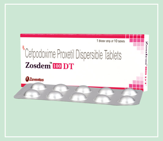 ZOSDEM 100 DT TABLET  (10x1x10T) Cefpodoxime 100 mg by Zuventus