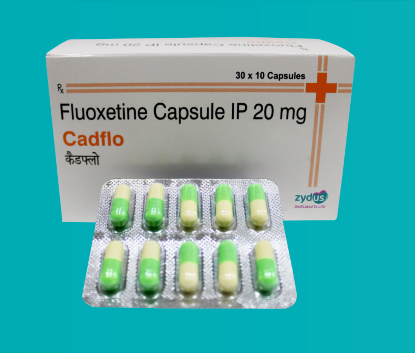 Cadflo  Cap 30X10 Fluoxetine 20 Mg by zydus