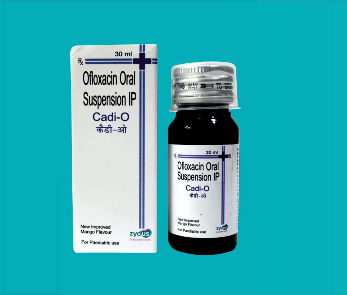 Cadi O Susp  30ml. Ofloxacin 50 Mg by zydus