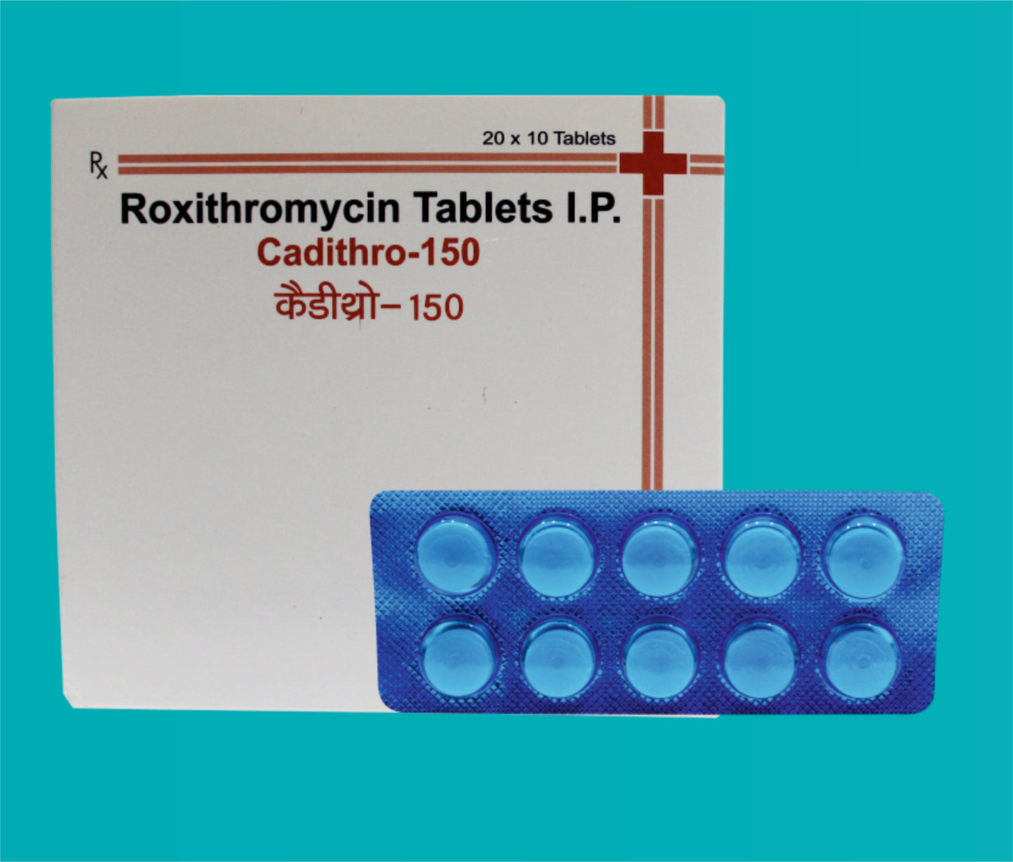 Cadithro 150 20X10 Roxythromycin 150 Mg by zydus