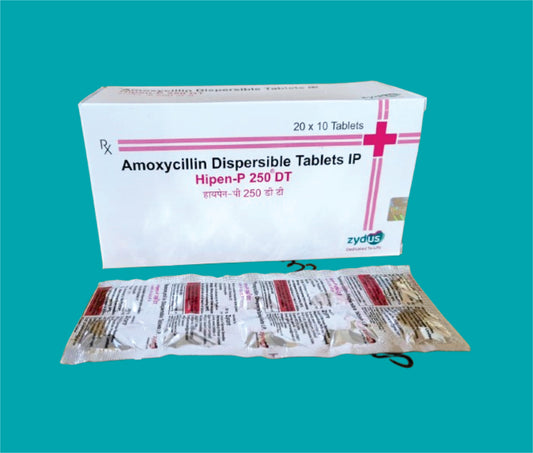 Hipen P 250 DT (20X10)Amoxicillin 250 Mg by Zydus