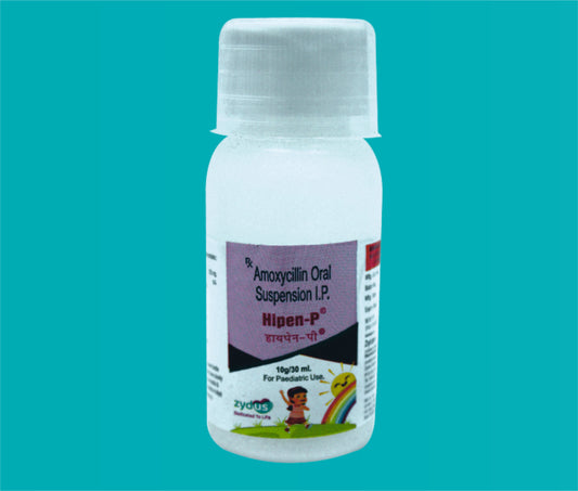 Hipen P Susp. 30ml. Amoxycillin 125 Mg by zydus
