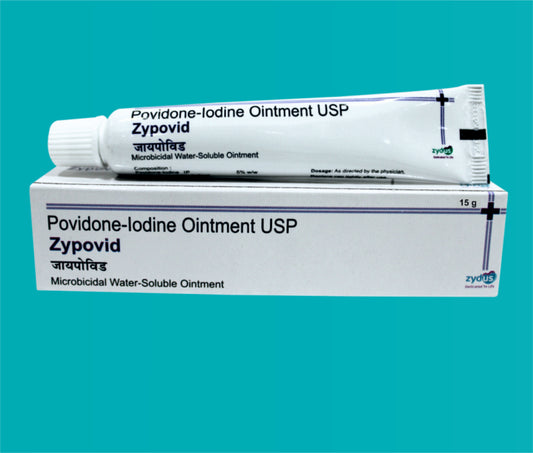 Zypovid Ointment  15gm Povidone Iodine 5% W/W by zydus