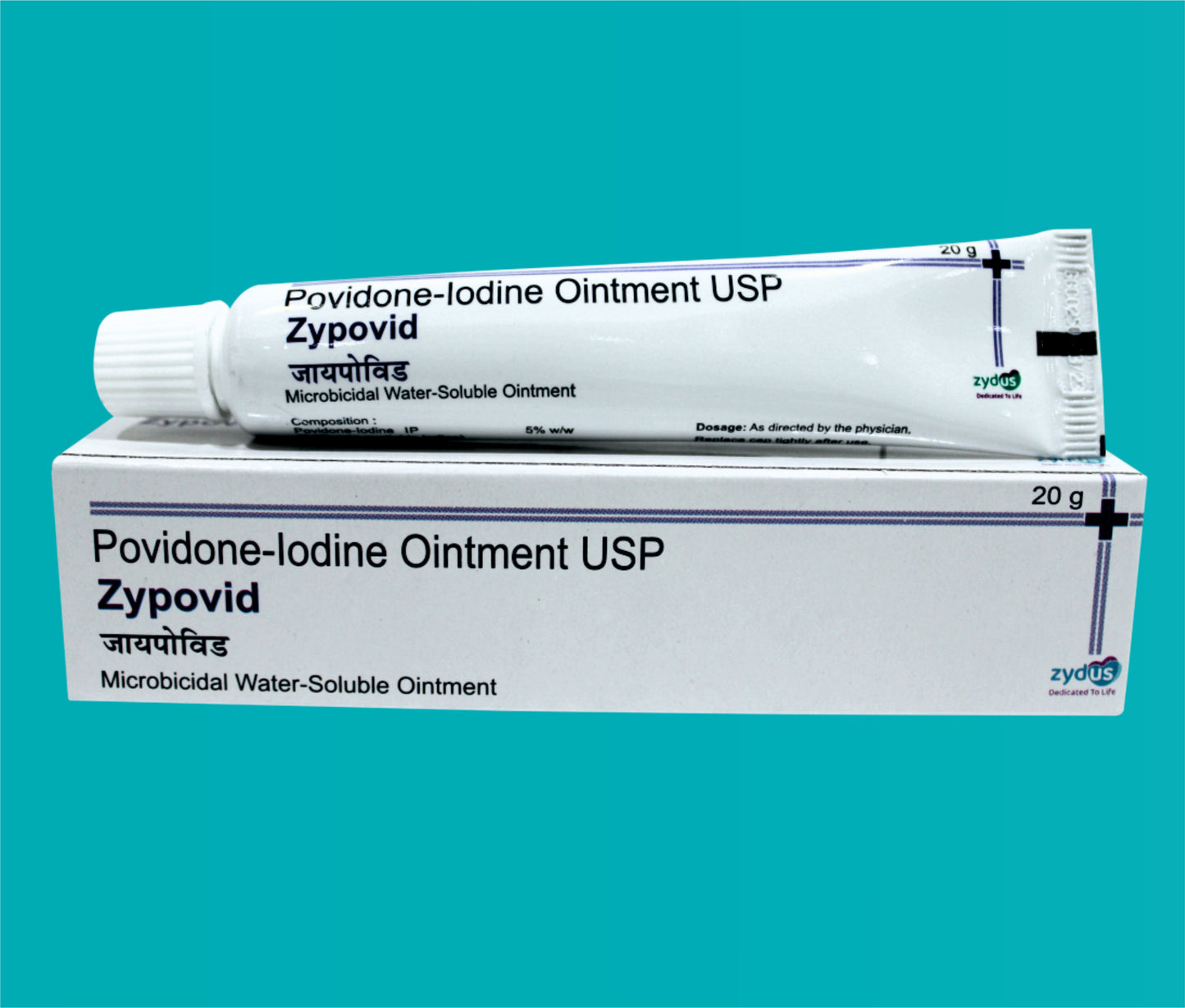 Zypovid Ointment  20gm Povidone Iodine 5% W/W by zydus
