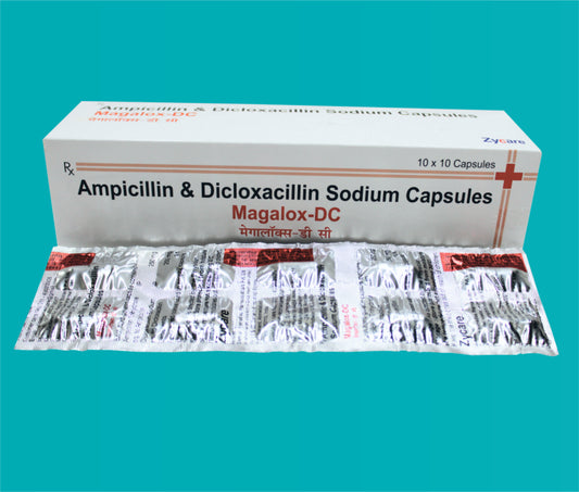 Magalox - DC Cap 10x10 Ampicillin 250 Mg + Dicloxacillin 250 Mg by zydus
