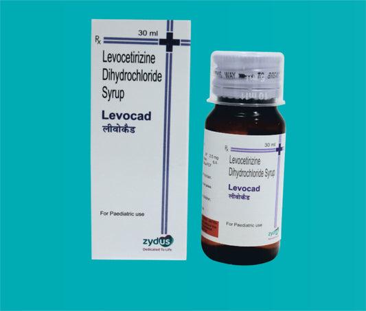 Levocad Syp. 30ml. Levocetirizine Dihydrochloride 5 Mg by zydus