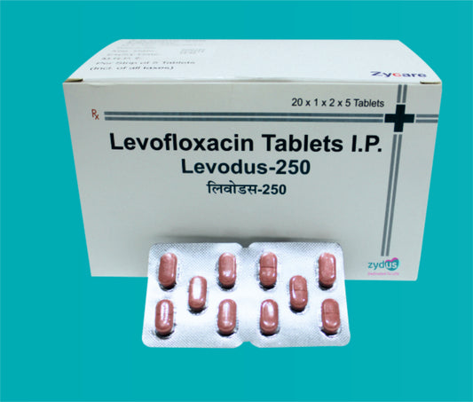 Levodus 250 Tab 20x2x5 Levofloxacin 250 Mg by zydus