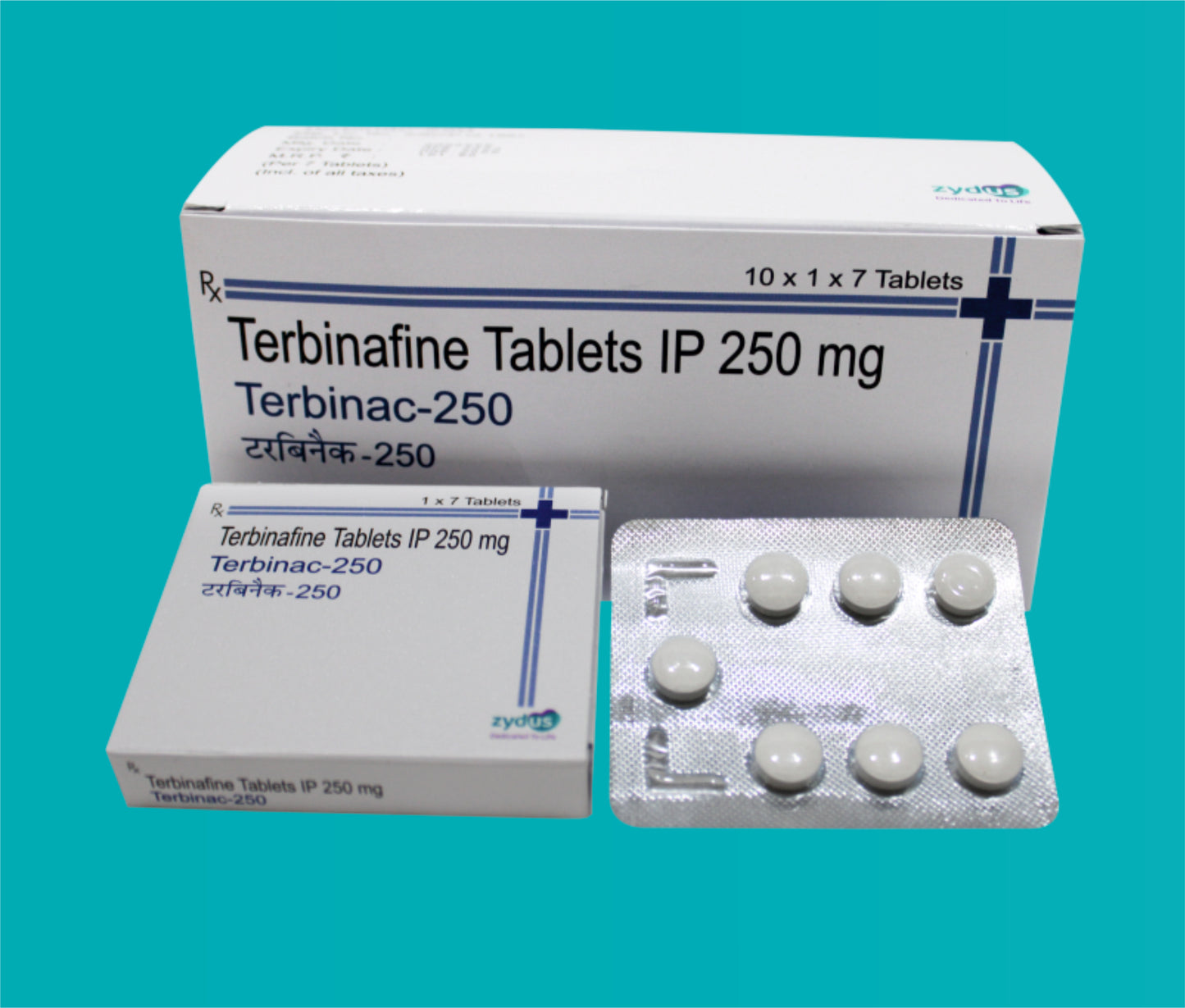 Terbinac- 250  Tab 10x1x7 Terbinafine 250 Mg by zydus