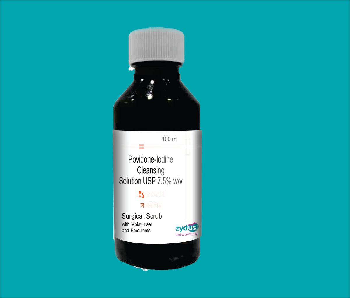 ZYPOVID SCRUB 100ML (100ML)Povidone-Iodine Ip 7.5%W/V by Zydus
