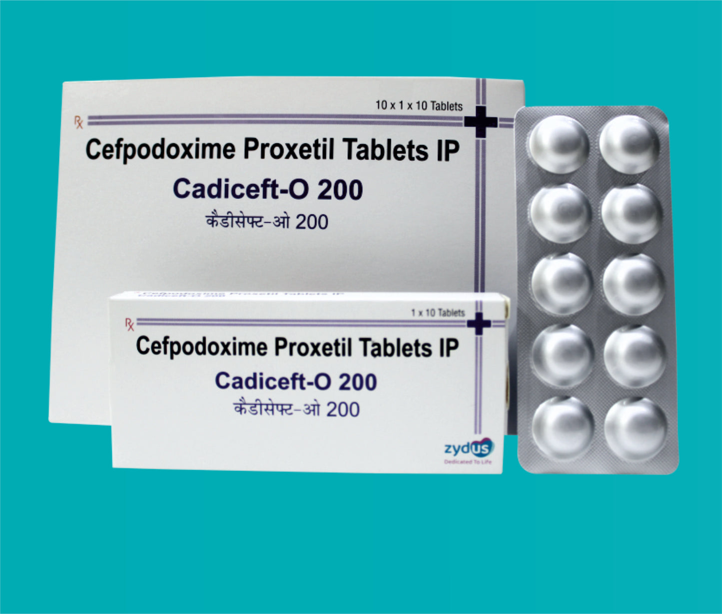 Cadiceft- O 200 mg Tab 10x1x10 Cefpodoxime 200 Mg by zydus