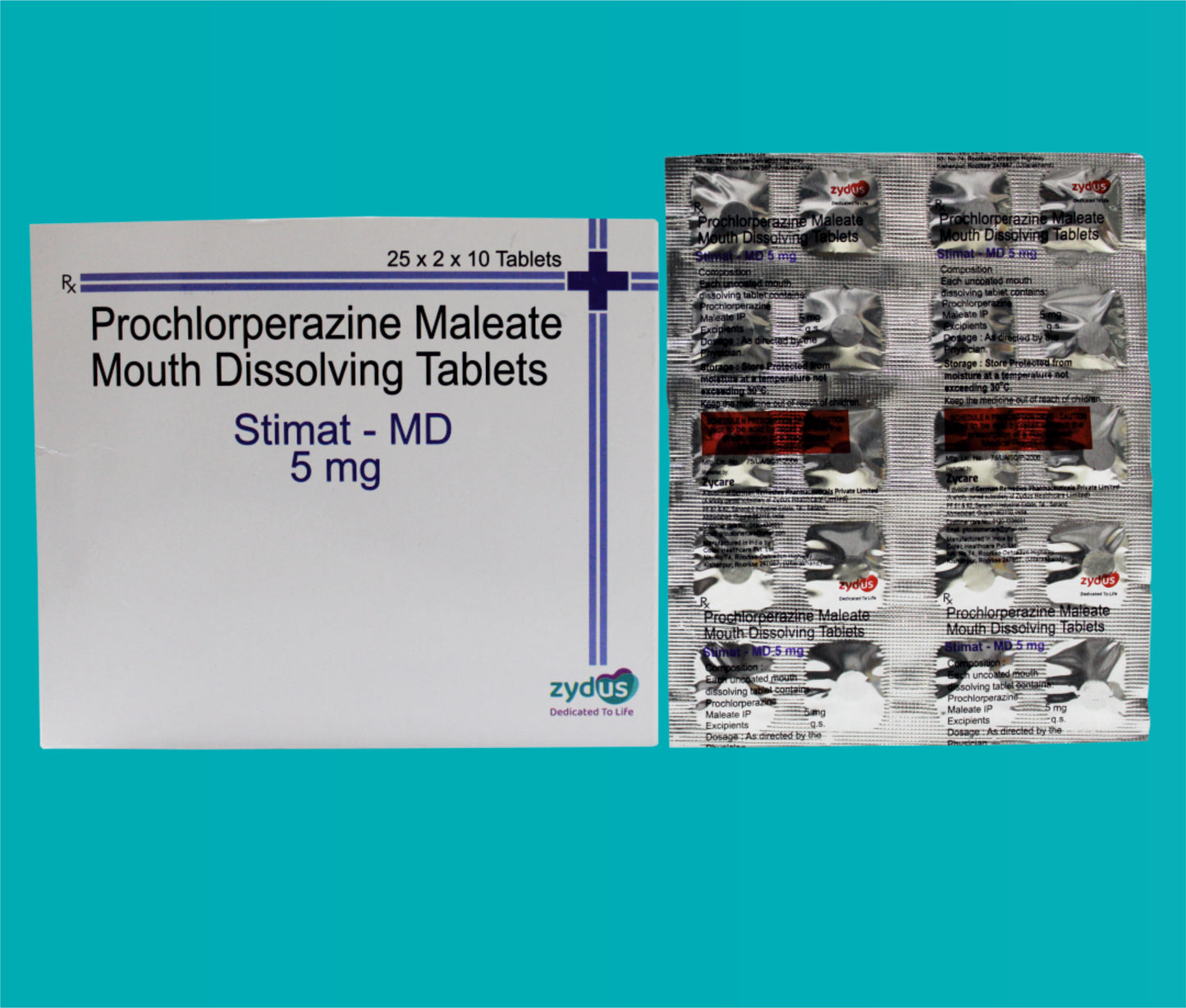 Stimat- MD Tabs
 50x10 Prochlorperazine Maleate 5 Mg by zydus
