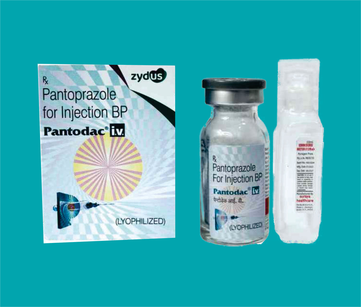 Pantodac-IV Lyophilised  Injection (with Sodium Chloride) (1Vial)Pantoprazole 40 Mg by Zydus