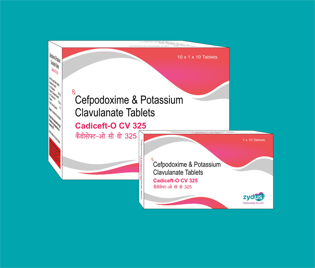 CADICEFT-O CV 325 Tablet  (10X1X10)Cefpodoxime 200 Mg + Clavulanic Acid 125 Mg by Zydus