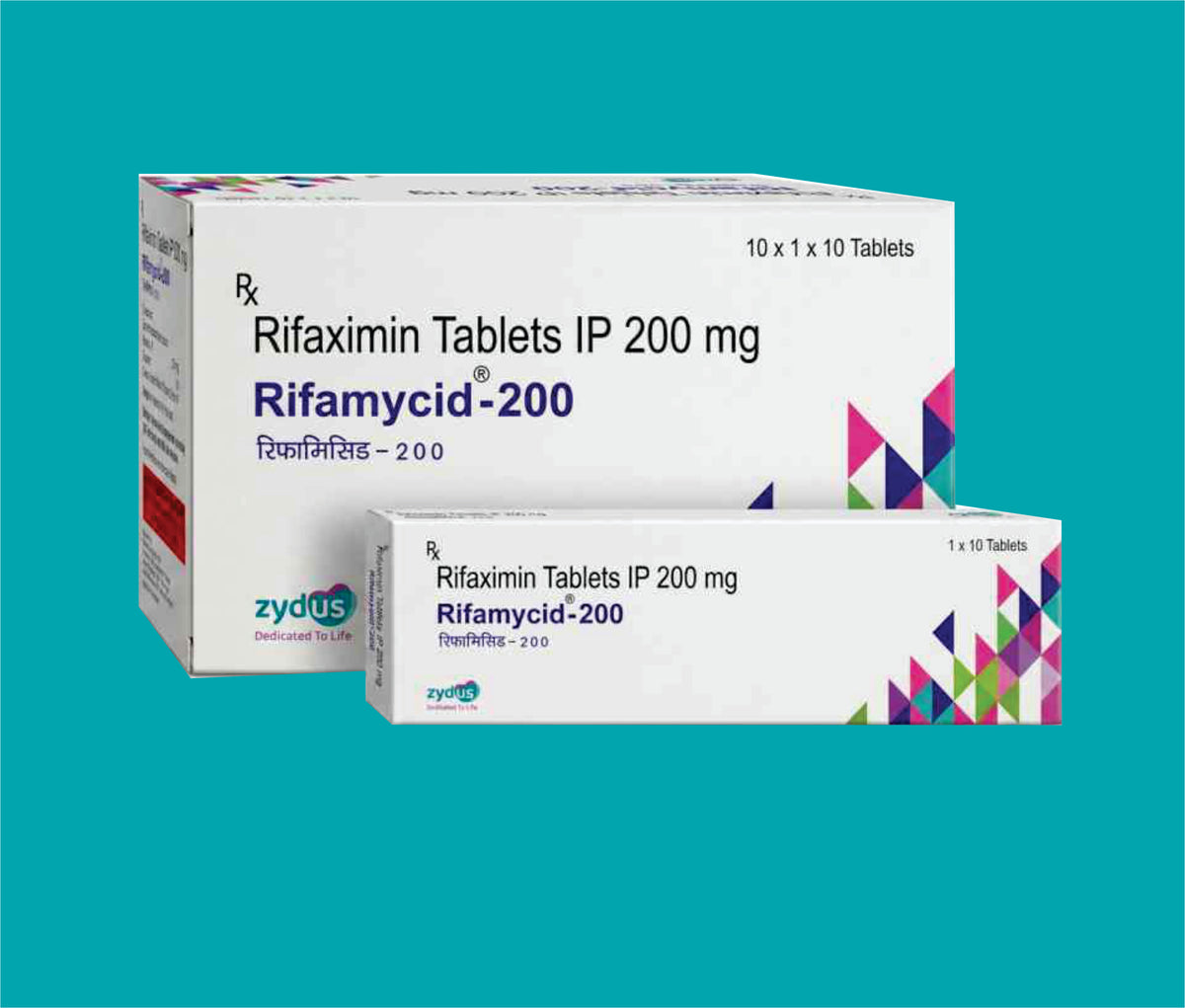 Rifamycid 200  (10X10)Rifaximin Ip  200 Mg  by Zydus
