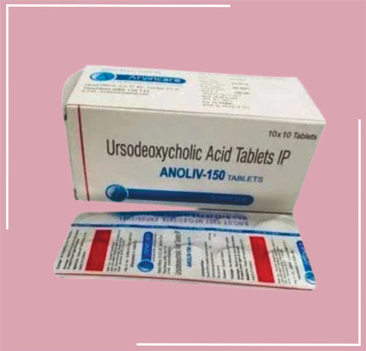 Anoliv-150 Tab 10X10 (Ursodeoxycholic Acid 150 Mg Tablet by Arvincare