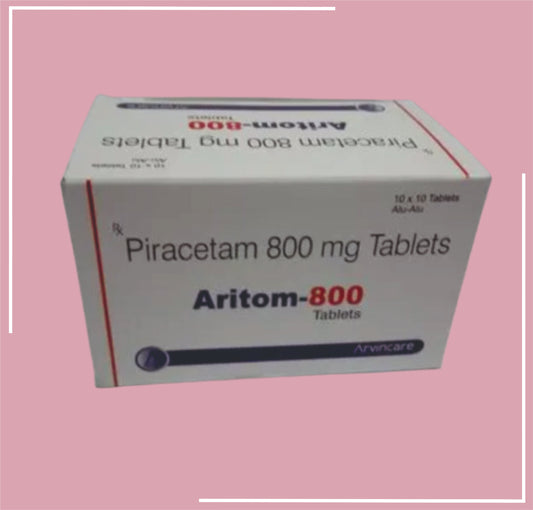 Aritom-800 Tab 10X10 (Piracetam 800 Mg Tablet by Arvincare