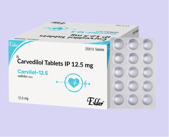 CARVILOL 12.5 TABS 15'S ( Carvedilol 12.50 MG
 ) by Elder