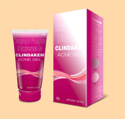 CLINDAKEM ACNE GEL (20G) ( Clindamycin Phosphate 1%W/W + Nicotinamide Ip 4 % W/W ) by Alkem