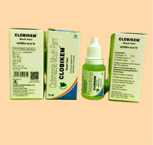 CLOBIKEM MOUTH PAINT ( Clotrimazole 1.00 % Mouth Paint ) by Alkem
