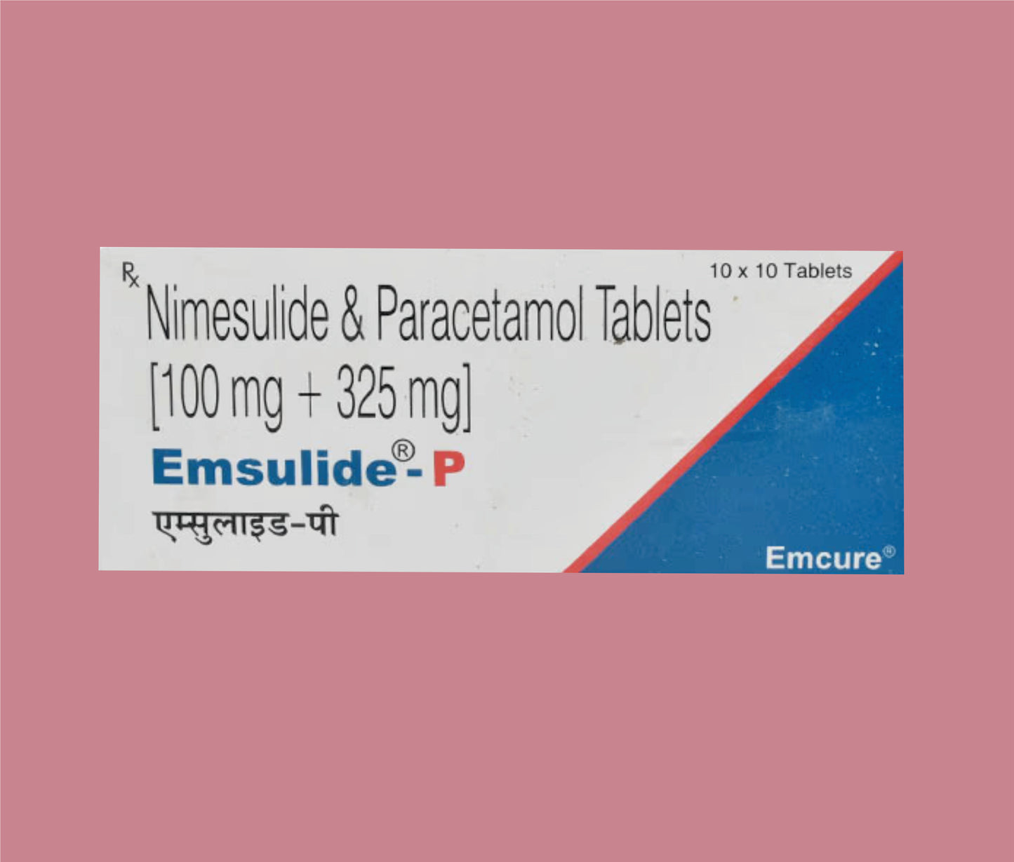 Emsulide-P Tablet (10 × 10) Nimesulide 100 mg + Paracetamol 325 mg by Emcure