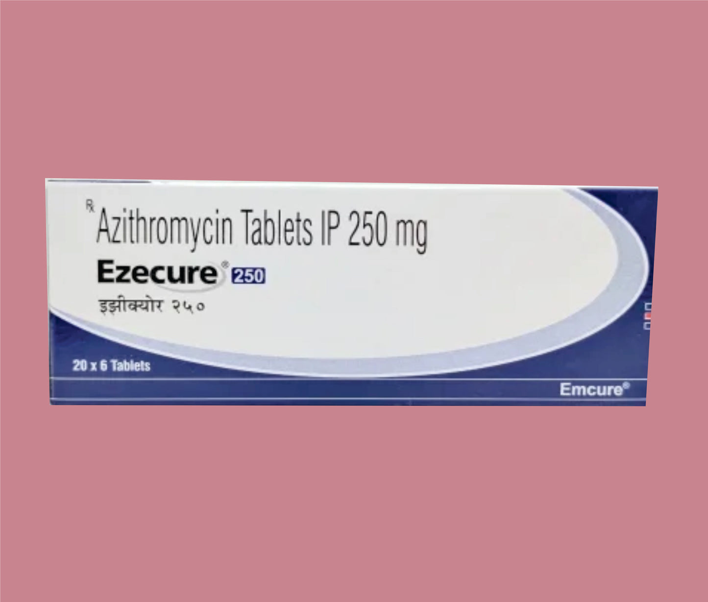 Ezecure 250 Tablet (20x6) Azithromycin IP 250 mg by Emcure
