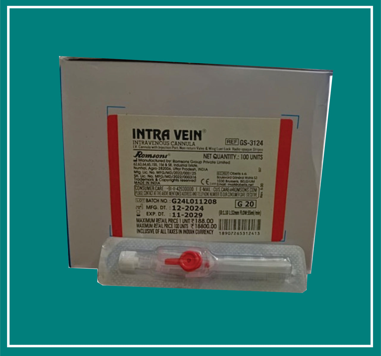 INTRA VEIN G 20 PCS by Romson 1